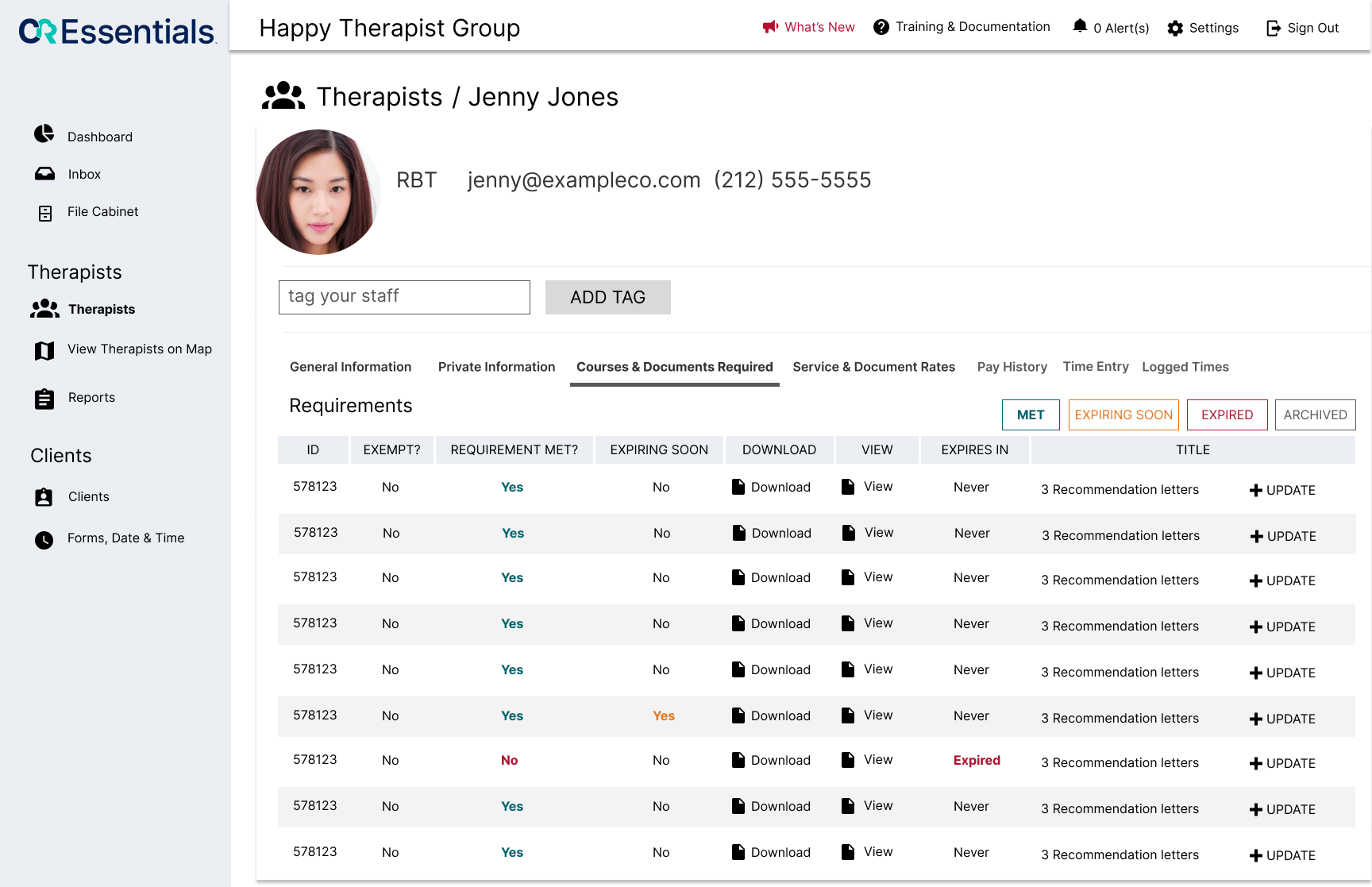 screenshot of CR Essentials